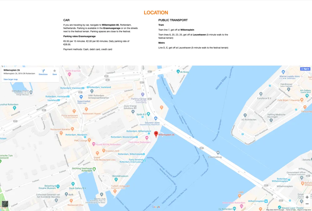 Kroonfestival Rotterdam Location